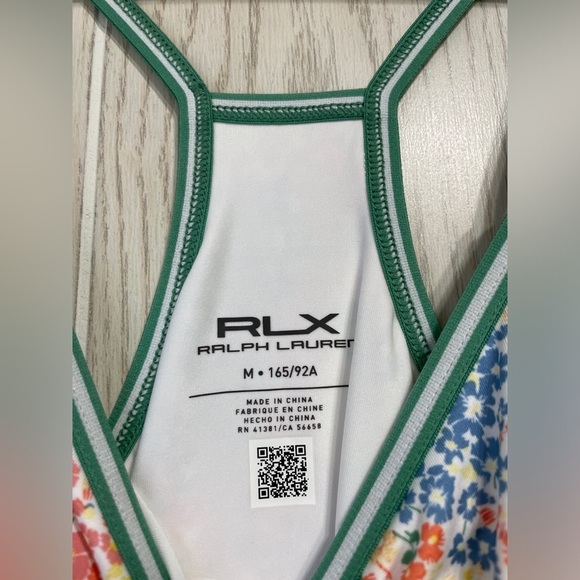 RLX Ralph Lauren Floral Racerback Tennis Dress Size M NWT - Picture 7 of 8